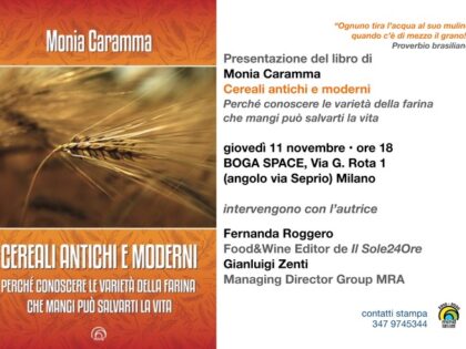 Presentazione Cereali antichi e moderni, BOGA Space Milano, 11/11/2021