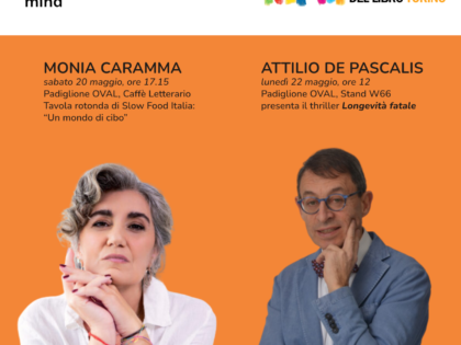Monia Caramma e Attilio De Pascalis al Salone Internazionale del Libro (20 e 22 maggio)