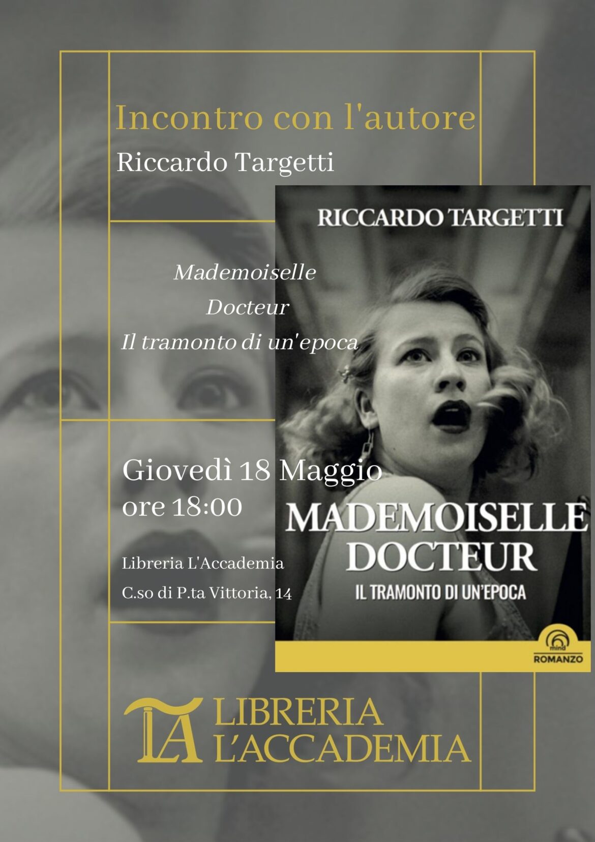 Mademoiselle Docteur locandina Milano 18 maggio