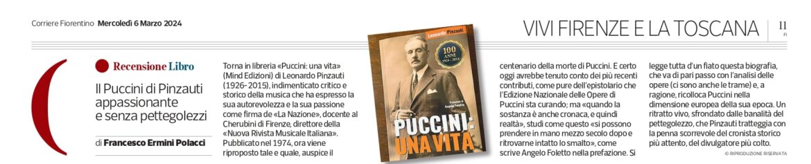 Rec. Pinzauti Corriere Fiorentino 6 Marzo 2024 New