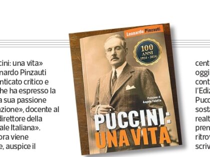 La recensione di “Puccini: una vita” del Corriere Fiorentino (6 marzo 2024)